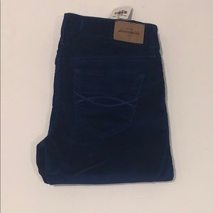 Abercrombie girls blue corduroy jeans